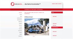 Desktop Screenshot of micromix-betontankstelle.de